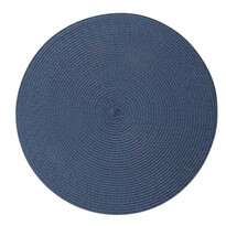Altom Plăcuțe de masă Straw albastru închis,diametru 38 cm, set de 4