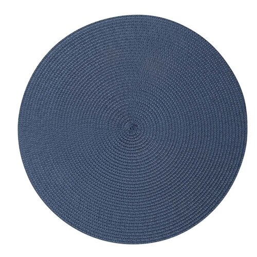 Altom Prtiček Straw temno modra, premer 38 cm,komplet 4 kosov