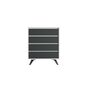 Komoda Suvera White and Anthracite