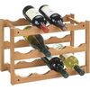 Raf pentru 12 sticle de vin Wenko , lemn masiv nuc