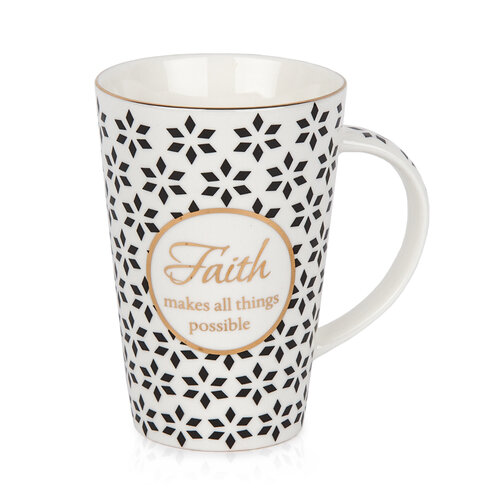 Porcelánový hrnek v dárkové krabičce Faith, 400 ml