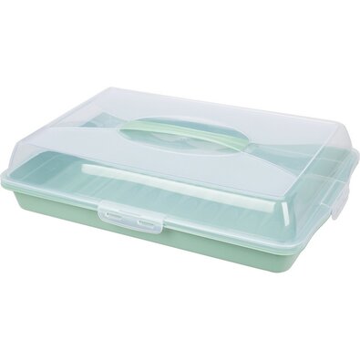 Tavă de servire cu capac EH 44 x 31 x 10 cm, verde