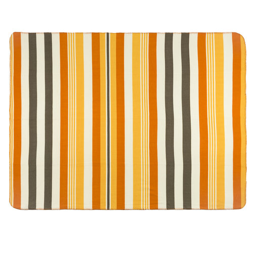 4Home fleecová deka Pruhy oranžová, 130 x 170 cm