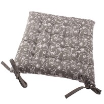 Sedák na židli Zara šedá, 40 x 40 cm