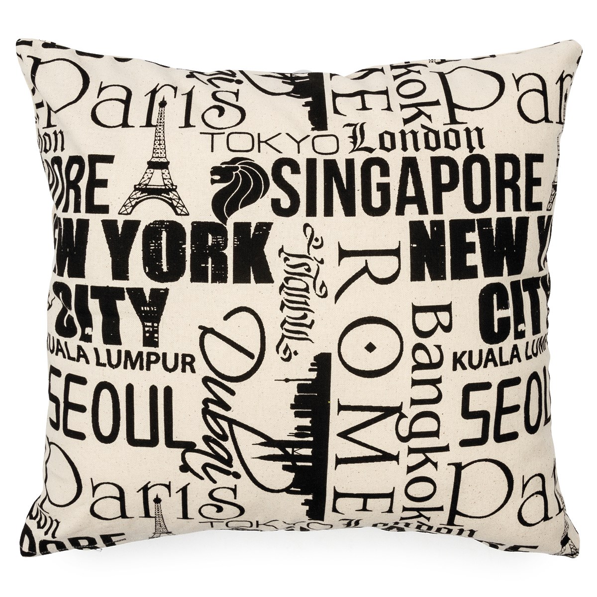 Forbyt Obliečka na vankúšik Towns, 45 x 45 cm