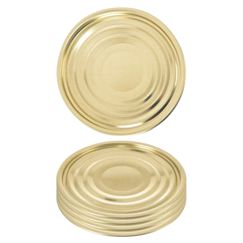 Orion 5-teiliges Set verzinnter Deckel für Blechdose, Durchmesser 11 cm