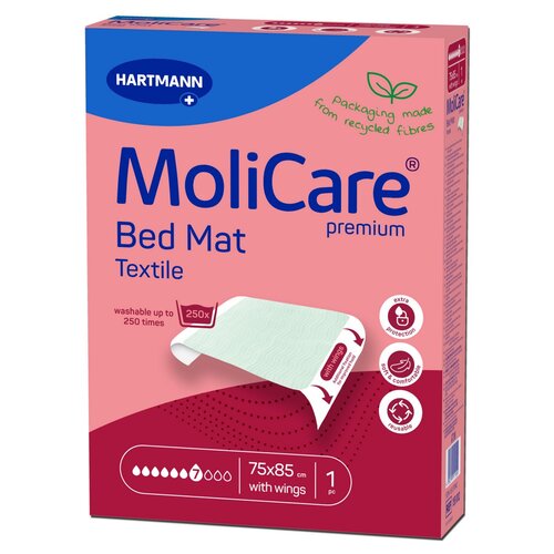 Хартманн Вбираючий килимок з вкладками для ліжкаTextile MoliCare, 75 x 85 см