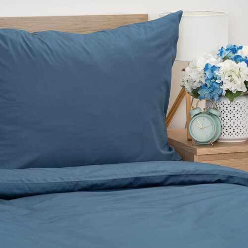 4Home Сатинова постільна білизна Sea Blue, 140 x 220 см, 70 x 90 см