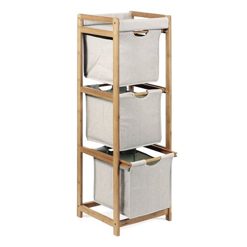 Raft din bambus, 3 sertare