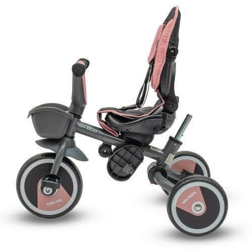 Baby Mix Detská trojkolka 5v1 Relax 365°, ružová