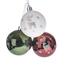 Set de decorațiuni de Crăciun London strălucire, 3buc., 6 cm, plastic