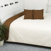 Cuvertură de pat 4Home Doubleface maro/crem, 220 x 240 cm, 2x 40 x 40 cm