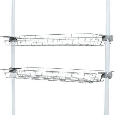 Wenko Set mit 2 Drahtkörben Herkules, Weiß