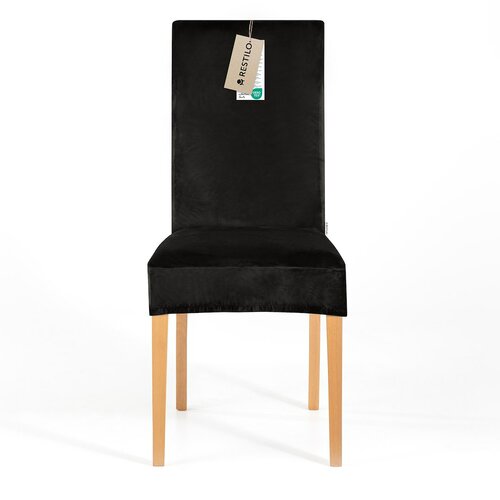 Restilo Napinac za stol Sento črn, 48 x 48 x 58 + 10 cm, komplet 6 kosov