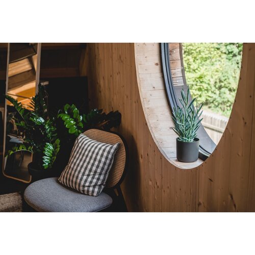 Gardenico Горщик для квітів Lora антрацит, діам. 30 см
