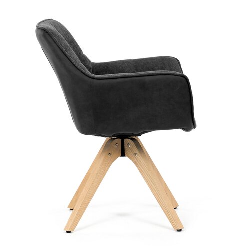 Sada jídelních židlí HC-D7180 GREY2, 2 ks
