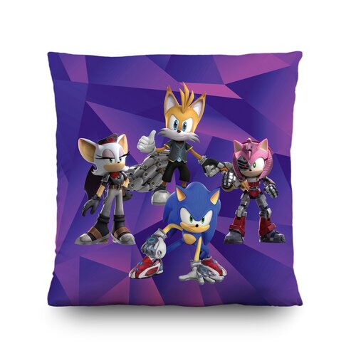 Pernă pentru copii Sonic, 40 x 40 cm