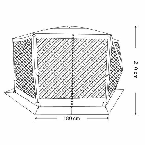 Cort foișor ClapTop 500 rapid pliabil