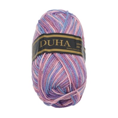 Preja DUHA roza, vijolična, modra, 50 g / 150 m