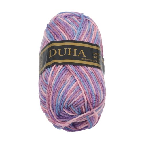 Preja DUHA roza, vijolična, modra, 50 g / 150 m