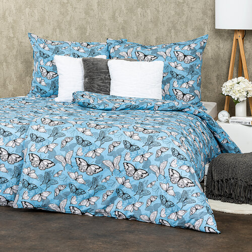 Lenjerie pat 4Home Butterflies, din bumbac, 140 x 220 cm, 70 x 90 cm