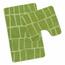 Komplet dywaników łazienkowych Avangard Kostka zielony, 50 x 80 cm, 50 x 40 cm