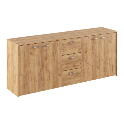 Skrinka HUGOS 180, dub craft zlatý