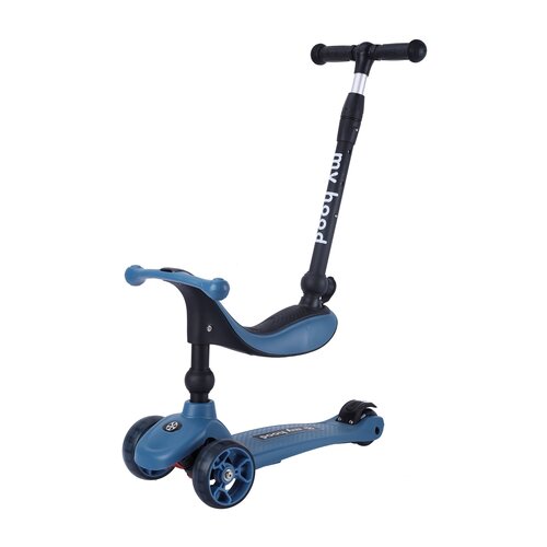 My Hood 505142 wielofunkcyjny rower dziecięcy Kick'n' Ride, niebieski