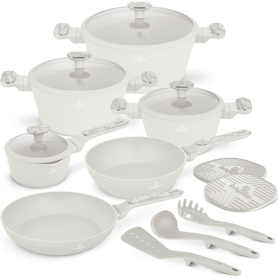 BerlingerHaus Súprava riadu s titánovým povrchom Sahara Marble, 15 ks