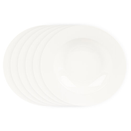 Mäser Sada hlbokých tanierov Clasico 21,5 cm, 6 ks, biela