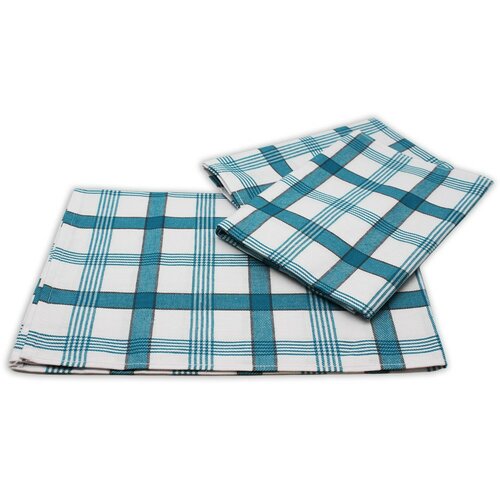 Kuhinjska krpa iz egiptovskega bombaža Modrikocki, 50 x 70 cm, komplet 3 kosov