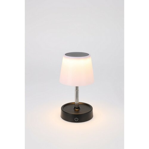 Lampă de masă cu LED Sidney, 11 x 11,5/29,5 cm, alb cald