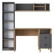 Pracovní stůl Hapem Walnut and Anthracite