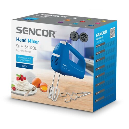 Sencor SHM 5402BL kézi habverő, sötétkék