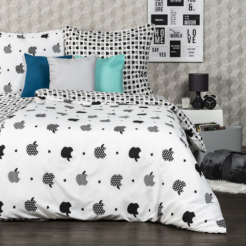 4Home Povlečení Black fruit micro 220 x 200 cm, 2 ks 70 x 90 cm