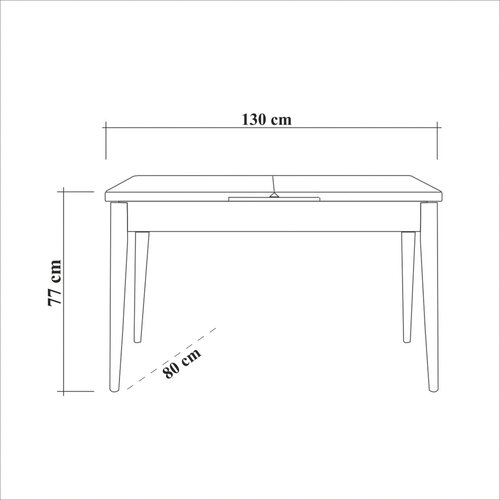 Masă de sufragerie Vina Walnut