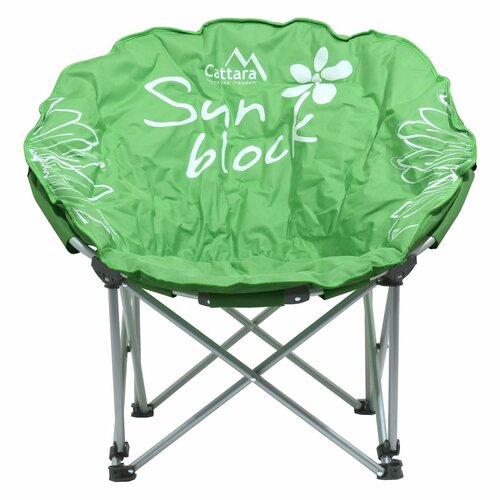 Scaun pliabil Cattara Camping Flowers, verde