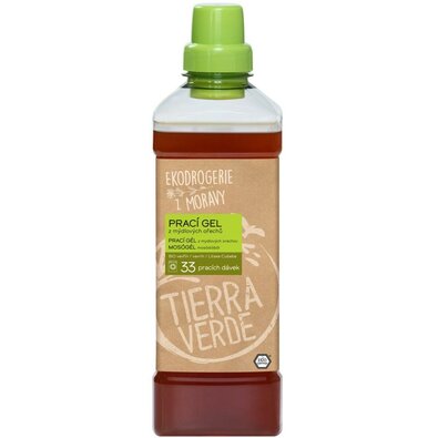 Tierra Verde Prací gél z mydlových orechov s BIO silicou vavrínu kubébového, 1 l