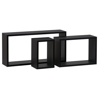 Stenshyll, set of 3, matt black