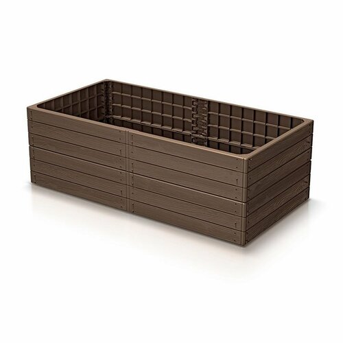 BASE WOODY magaságyas rusztikus tégla, 149,2 x, 149,2 x 25 x 75,6 cm, világosbarna termék 2. képe
