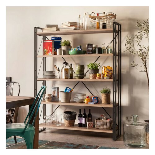 Regál Cosmo Fix Black and Atlantic Pine