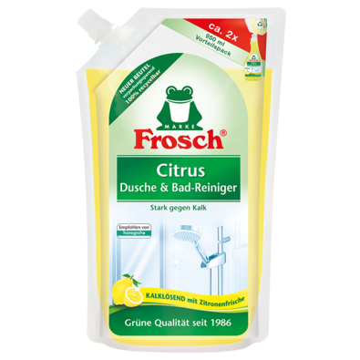 Frosch EKO Čistič na koupelny a sprchy s citronem– náhradní náplň, 950 ml
