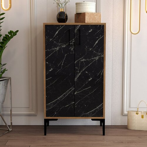 Szafka na buty Prag Walnut and Black Marble