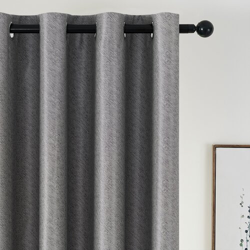 4Home Stripe sőtétítő függöny szürke, 150 x 250 cm
