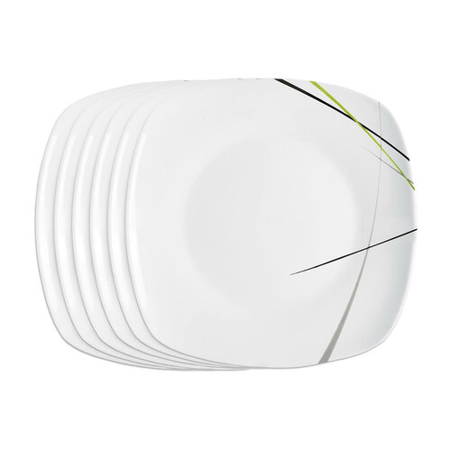 Orion Ploščat krožnik GREEN, 6 kosov