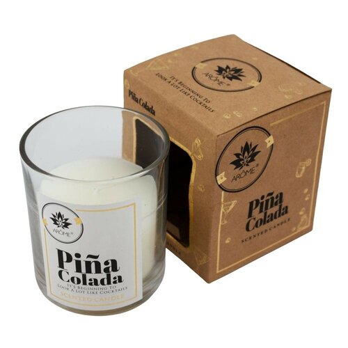 Arome Pina Colada illatgyertya üvegpohárban, 125 g