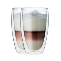 Maxxo "Cafe Latte" 2-teiliges Thermogläser-Set, 380 ml