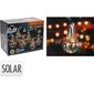 ProGarden napelemes izzólánc átlátszó, 2 m, 10 x 5 LED, meleg fehér