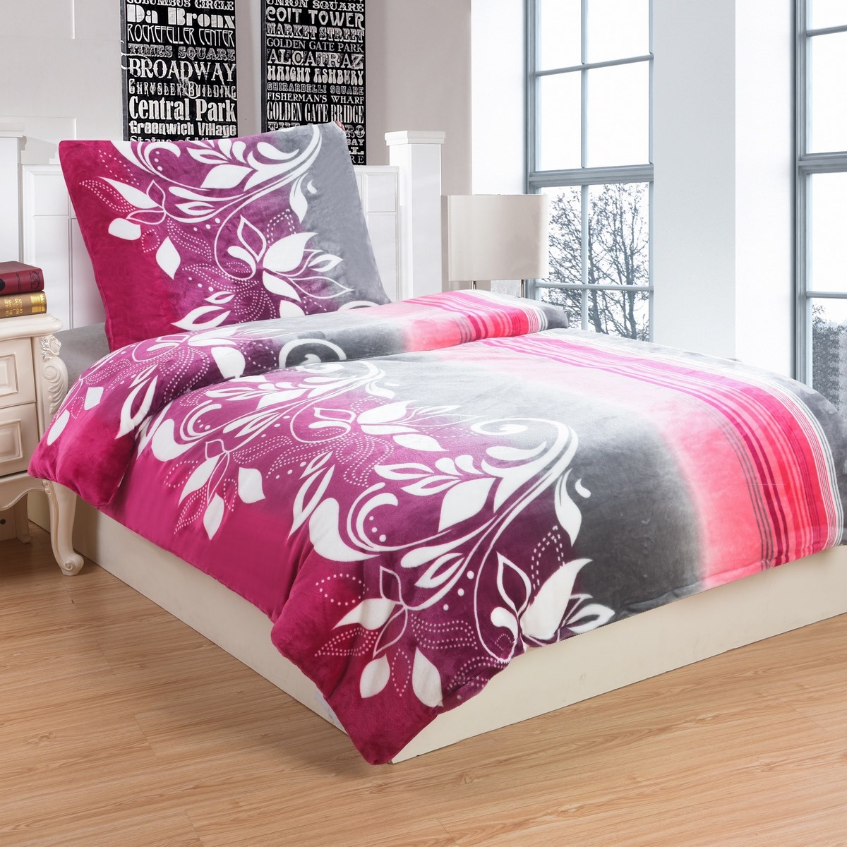 Jahu Obliečky mikroplyš Eliza, 140 x 200 cm, 70 x 90 cm