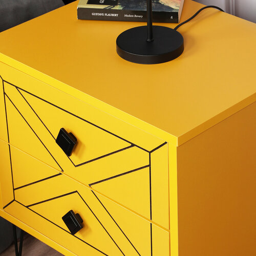 Nočný stolík Luna Yellow